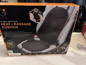 SmartGear 12Volt Auto Seat Heat+Massage Cushion, Fits Onto Any Bucket Style Seat